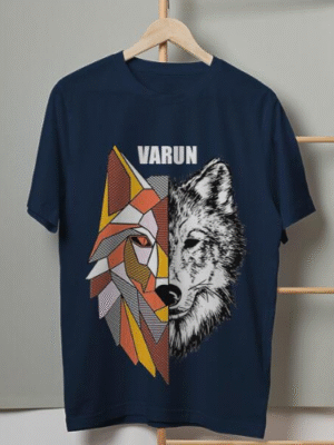 Fierce Name Customized Printed Men’s Half Sleeves Cotton T-Shirt