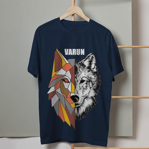 Fierce Name Customized Printed Men’s Half Sleeves Cotton T-Shirt